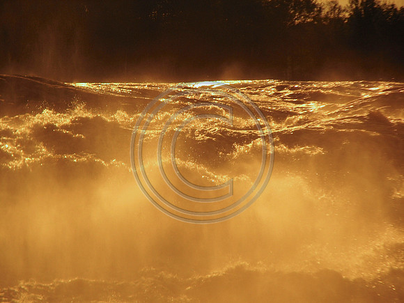 Rapids in Sunset